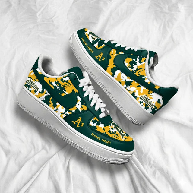 [FLASH SALE] NEW CUSTOMIZED MLB23 OAS OAKLAND ATHLETICS AF1 SHOES