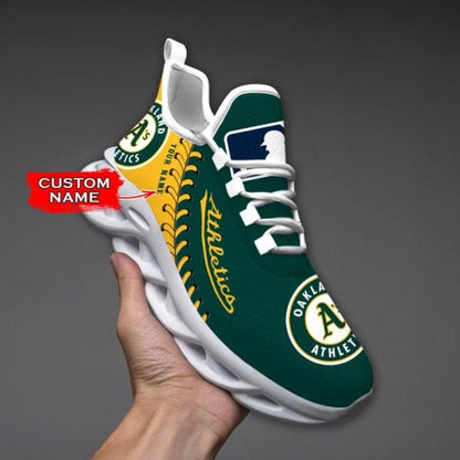 [FLASH SALE] NEW CUSTOMIZED MLB23 OAS OAKLAND ATHLETICS MAX SOUL SHOES