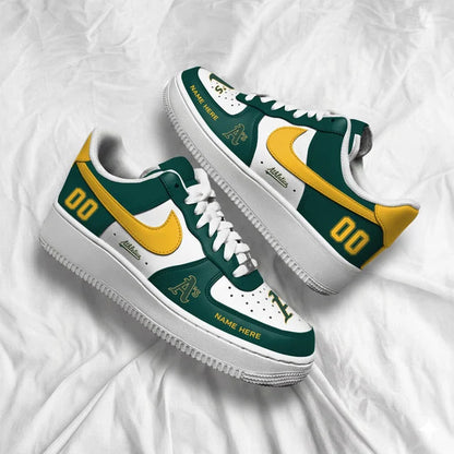 [FLASH SALE] NEW CUSTOMIZED MLB23 OAS OAKLAND ATHLETICS AF1 SHOES