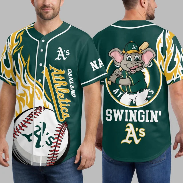 [FLASH SALE] NEW CUSTOMIZED MLB23 OAS OAKLAND ATHLETICS BASEBALL JERSEY