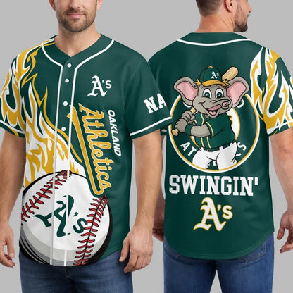 [FLASH SALE] NEW CUSTOMIZED MLB23 OAS OAKLAND ATHLETICS BASEBALL JERSEY