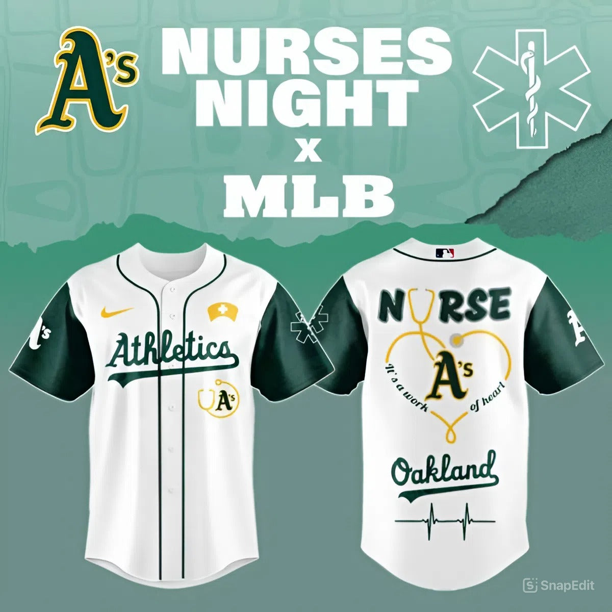 LIMITED EDITION - NEW CUSTOMIZED MLB23 OAS OAKLAND ATHLETICS BASEBALL JERSEY