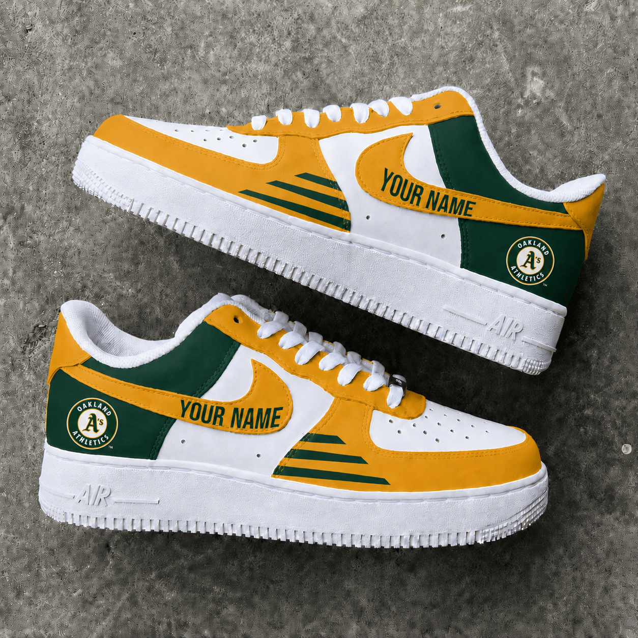[FLASH SALE] NEW CUSTOMIZED MLB23 OAS OAKLAND ATHLETICS AF1 SHOES