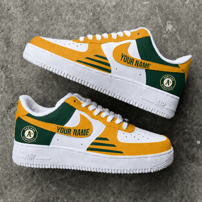 [FLASH SALE] NEW CUSTOMIZED MLB23 OAS OAKLAND ATHLETICS AF1 SHOES