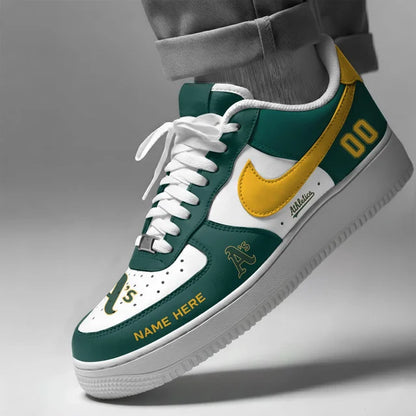 [FLASH SALE] NEW CUSTOMIZED MLB23 OAS OAKLAND ATHLETICS AF1 SHOES