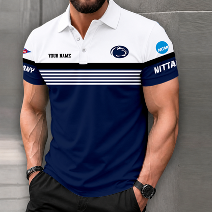 LIMITED EDITION - NEW CUSTOMIZED NCAA FBS23 PNL PENN STATE NITTANY LIONS POLO SHIRT