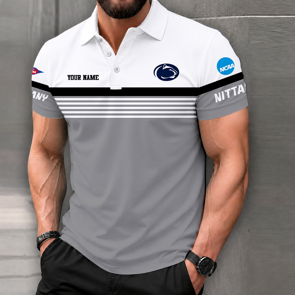 LIMITED EDITION - NEW CUSTOMIZED NCAA FBS23 PNL PENN STATE NITTANY LIONS POLO SHIRT