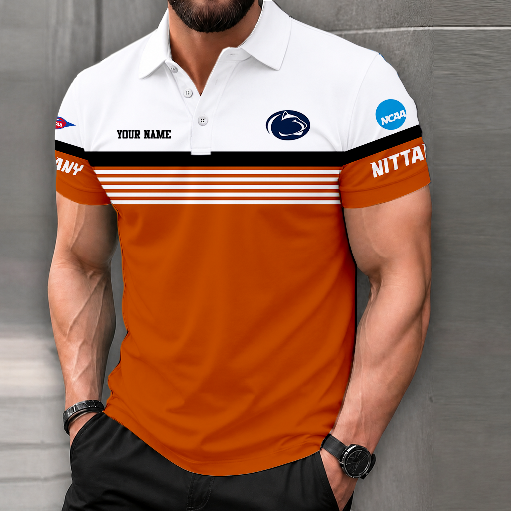 LIMITED EDITION - NEW CUSTOMIZED NCAA FBS23 PNL PENN STATE NITTANY LIONS POLO SHIRT