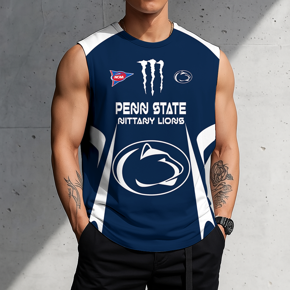 LIMITED DROP - NEW CUSTOMIZED | NCAA FBS23 PNL PS NITTANY LIONS MEN'S GYM SHIRT