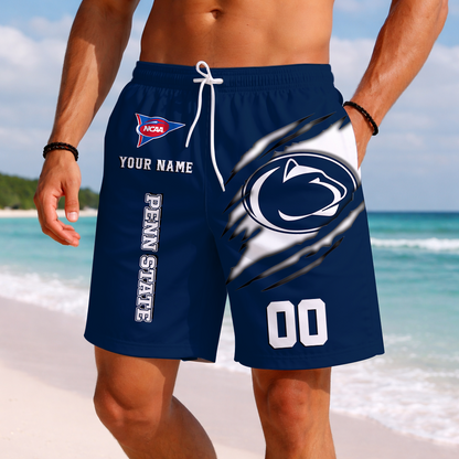 LIMITED EDITION - NEW CUSTOMIZED NCAA FBS23 PNL PENN STATE NITTANY LIONS SHORT PANTS