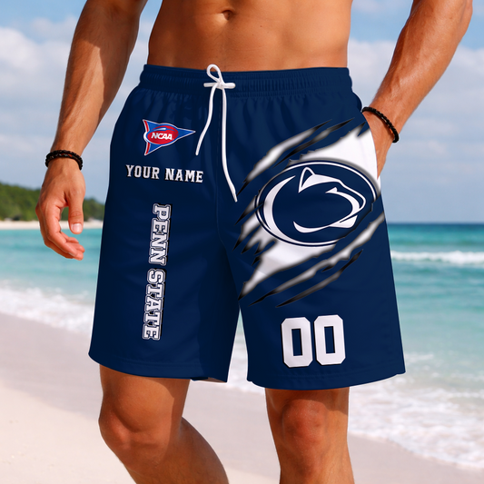 LIMITED EDITION - NEW CUSTOMIZED NCAA FBS23 PNL PENN STATE NITTANY LIONS SHORT PANTS