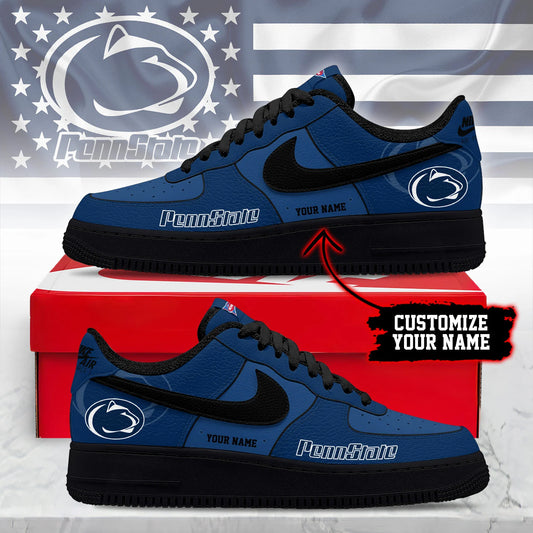 ELITE EDITION - NEW CUSTOMIZED NCAA FBS23 PNL PENN STATE NITTANY LIONS AF1 SHOES