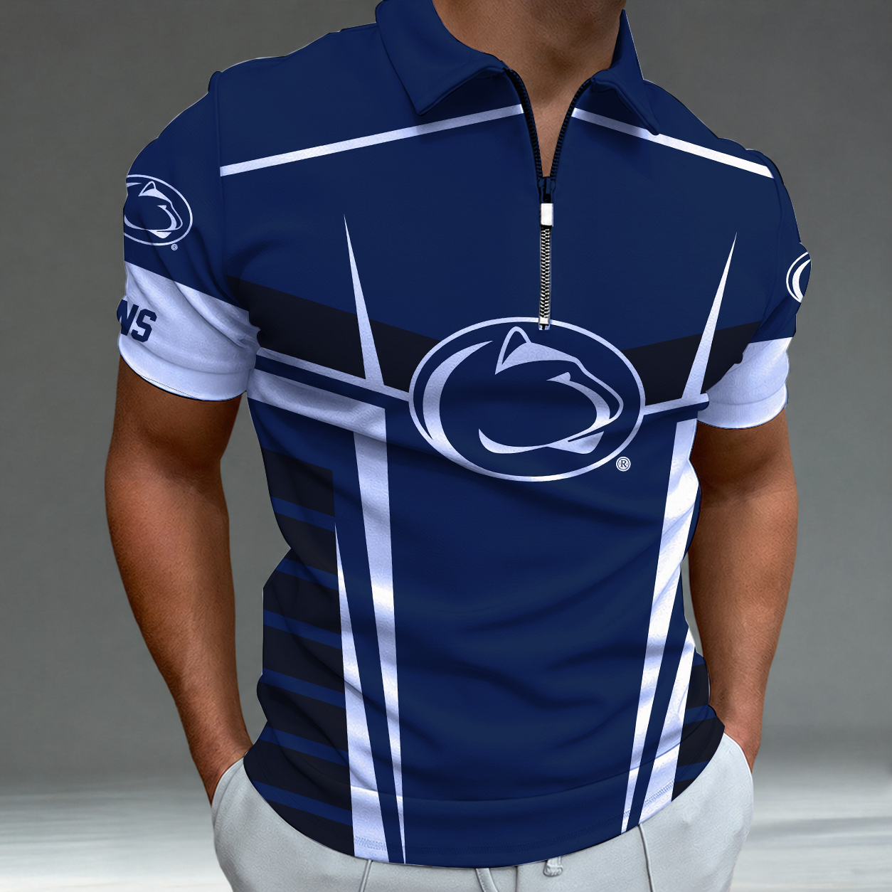 [FAN FAVORITE] NEW CUSTOMIZED NCAA FBS23 PNL PENN STATE NITTANY LIONS POLO SHIRT