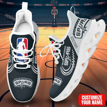 LIMITED EDITION - NEW CUSTOMIZED NBA23 SAS SAN ANTONIO SPURS PREMIUM CLUNKY SNEAKERS