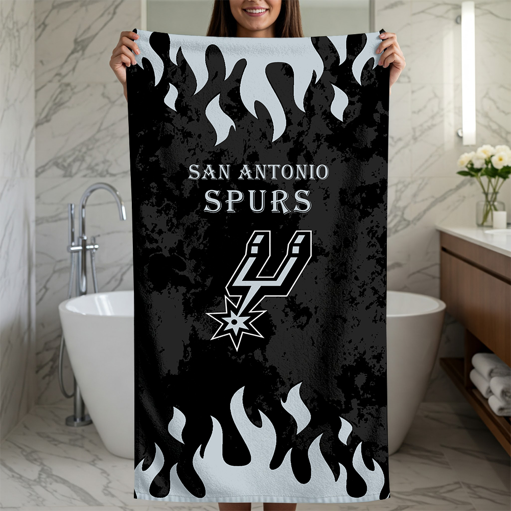 LIMITED EDITION - NEW CUSTOMIZED NBA23 SAS SAN ANTONIO SPURS BEACH TOWEL FOR FAN
