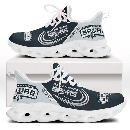 LIMITED EDITION - NEW CUSTOMIZED NBA23 SAS SAN ANTONIO SPURS PREMIUM CLUNKY SNEAKERS