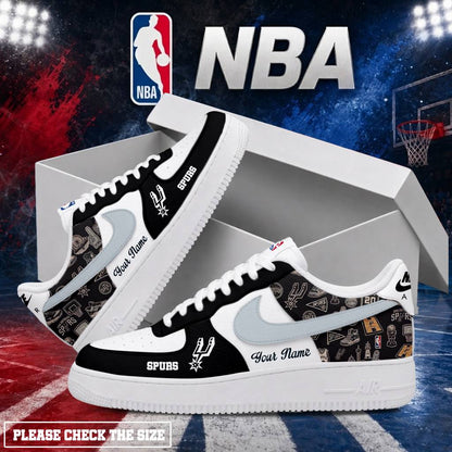 LIMITED EDITION - NEW CUSTOMIZED NBA23 SAS SAN ANTONIO SPURS AF1 SHOES