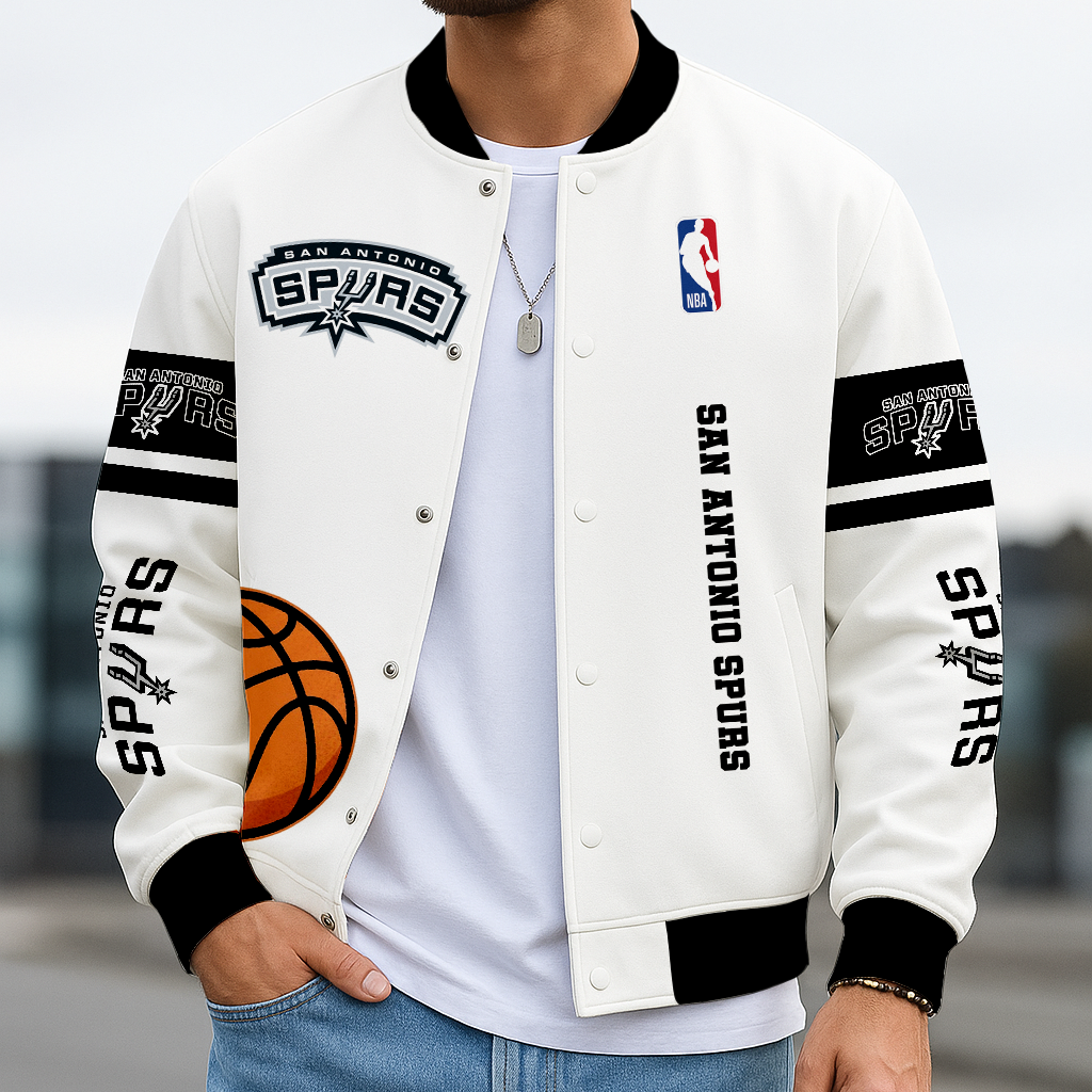 LIMITED EDITION - NEW CUSTOMIZED NBA23 SA SAN ANTONIO SPURS BASEBALL JACKET