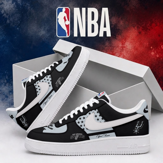 LIMITED EDITION - NEW CUSTOMIZED NBA23 SAS SAN ANTONIO SPURS AF1 SHOES