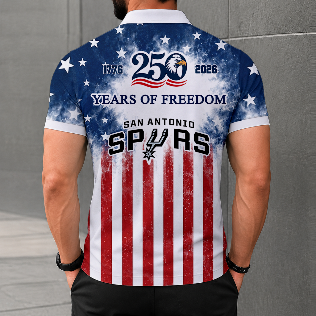 LIMITED EDITION - NEW CUSTOMIZED NBA23 SAS SAN ANTONIO SPURS POLO SHIRT, ZIP POLO SHIRT & T-SHIRTS