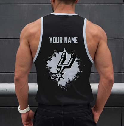 ELITE EDITION - NEW CUSTOMIZED NBA23 SAS SAN ANTONIO SPURS UNISEX TANK TOP