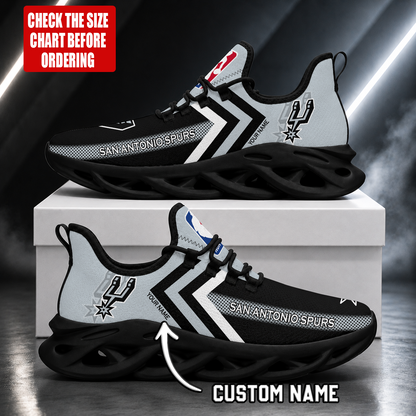 FINAL SALE - NEW CUSTOMIZED NBA23 SAS SAN ANTONIO SPURS MAX SOUL SHOES
