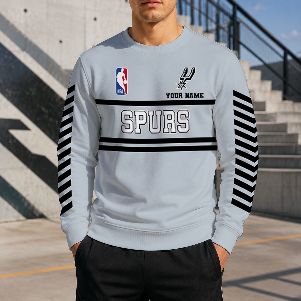 LIMITED EDITION - NEW CUSTOMIZED NBA23 SAS SAN ANTONIO SPURS UNISEX SWEATSHIRT