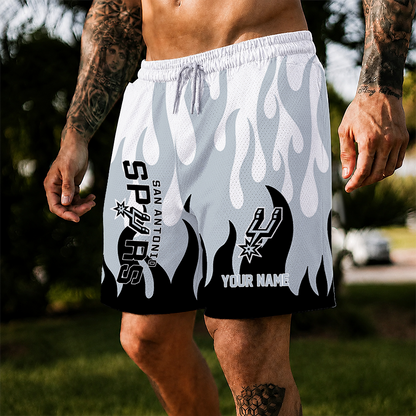 [HOT DEAL] NEW CUSTOMIZED NBA23 SAS SAN ANTONIO SPURS SHORT PANTS