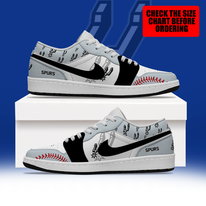 [HOT DEAL] NEW CUSTOMIZED NBA23 SAS SAN ANTONIO SPURS AIR JORDAN LOW SHOES