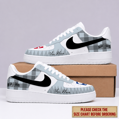 EXCLUSIVE EDITION - NEW CUSTOMIZED NBA23 SAS SAN ANTONIO SPURS AF1 SNEAKERS