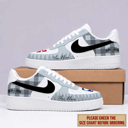 EXCLUSIVE EDITION - NEW CUSTOMIZED NBA23 SAS SAN ANTONIO SPURS AF1 SNEAKERS