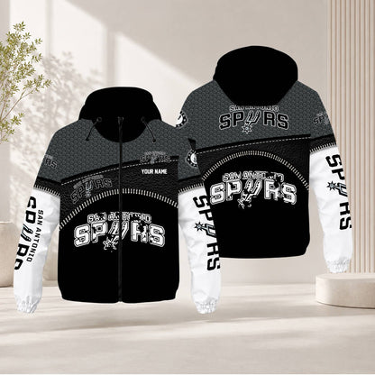 LIMITED EDITION - NEW CUSTOMIZED NBA23 SAS SAN ANTONIO SPURS WINDBREAKER JACKET