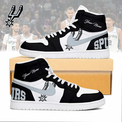 LIMITED EDITION - NEW CUSTOMIZED NBA23 SAS SAN ANTONIO SPURS AIR JORDAN SNEAKERS