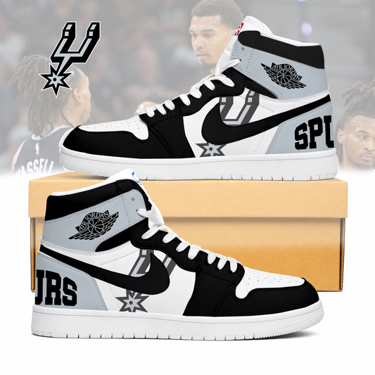 LIMITED EDITION - NEW CUSTOMIZED NBA23 SAS SAN ANTONIO SPURS AIR JORDAN SNEAKERS
