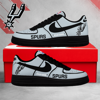 LIMITED EDITION - NEW CUSTOMIZED NBA23 SAS SAN ANTONIO SPURS AF1 SNEAKERS