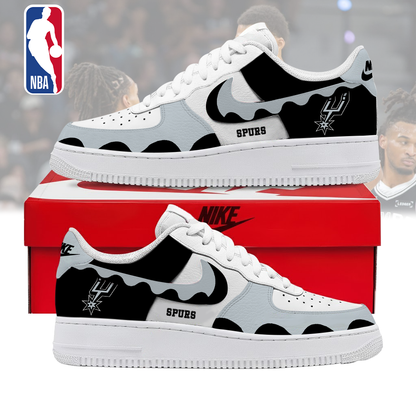 LIMITED EDITION - NEW CUSTOMIZED NBA23 SAS SAN ANTONIO SPURS AF1 SNEAKERS