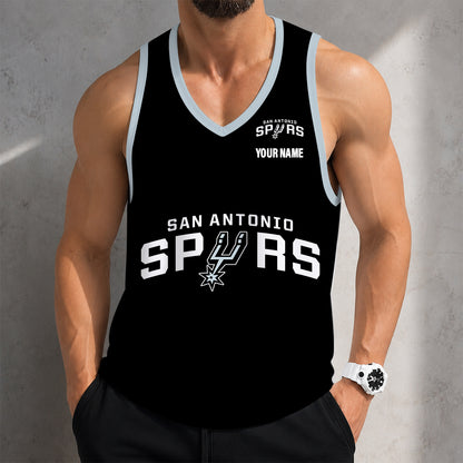 LIMITED EDITION - NEW CUSTOMIZED NBA23 SAS SAN ANTONIO SPURS UNISEX TANK TOP
