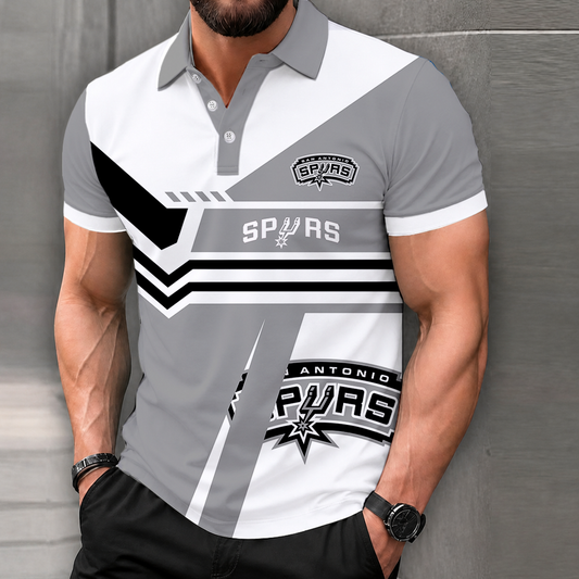 LIMITED EDITION - NEW CUSTOMIZED NBA23 SAS SAN ANTONIO SPURS POLO SHIRT, ZIP POLO SHIRT & T-SHIRTS