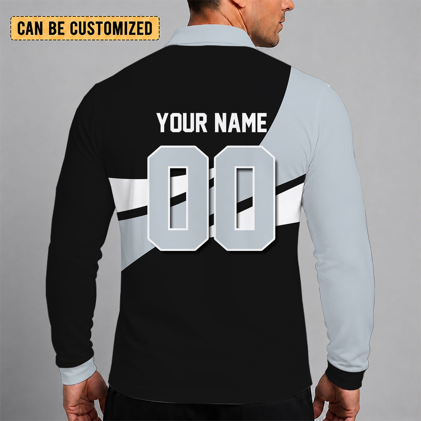 [HOT DEAL] NEW CUSTOMIZED NBA23 SAS SAN ANTONIO SPURS MEN LONG SLEEVE POLO