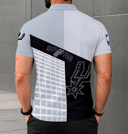 LIMITED EDITION - NEW CUSTOMIZED NBA23 SAS SAN ANTONIO SPURS POLO SHIRT