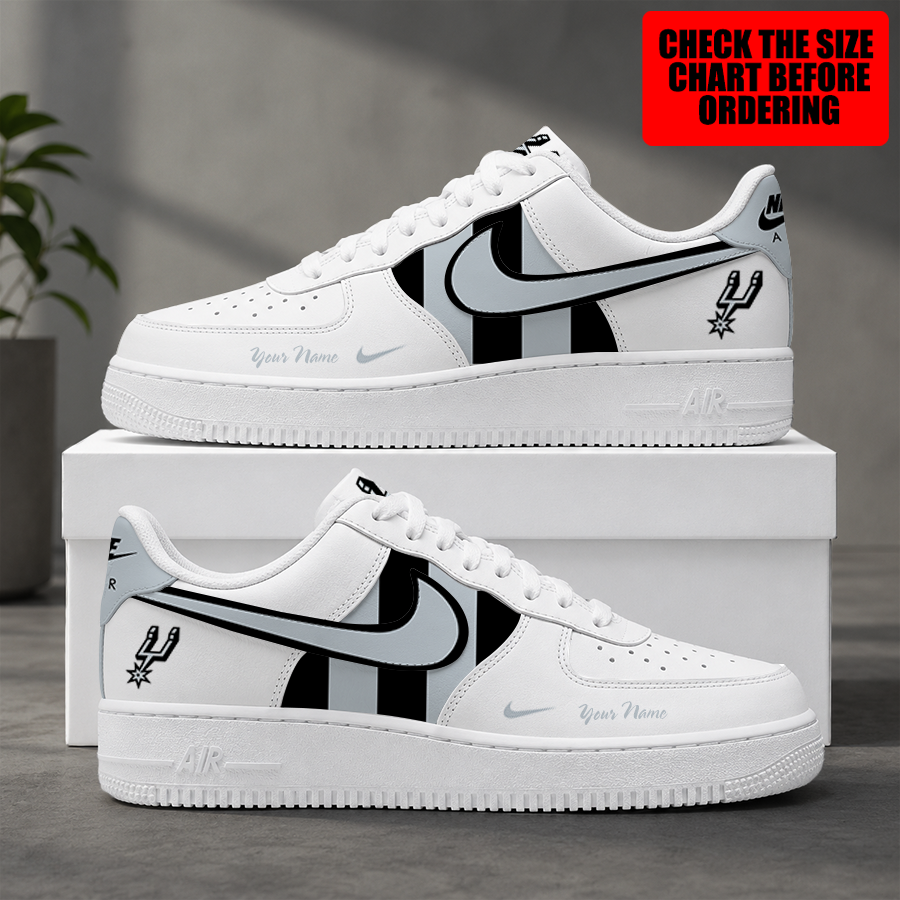 [HOT DEAL] NEW CUSTOMIZED NBA23 SAS SAN ANTONIO SPURS AF1 SHOES