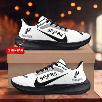 [HOT DEAL] NEW CUSTOMIZED NBA23 SAS SAN ANTONIO SPURS ROAD RUNNING SHOES