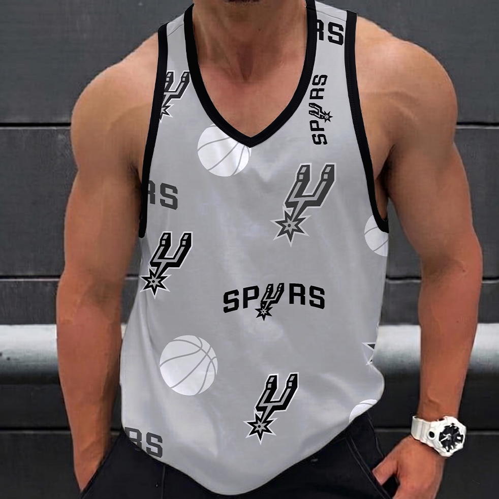 LIMITED EDITION - NEW CUSTOMIZED NBA23 SAS SAN ANTONIO SPURS UNISEX TANK TOP