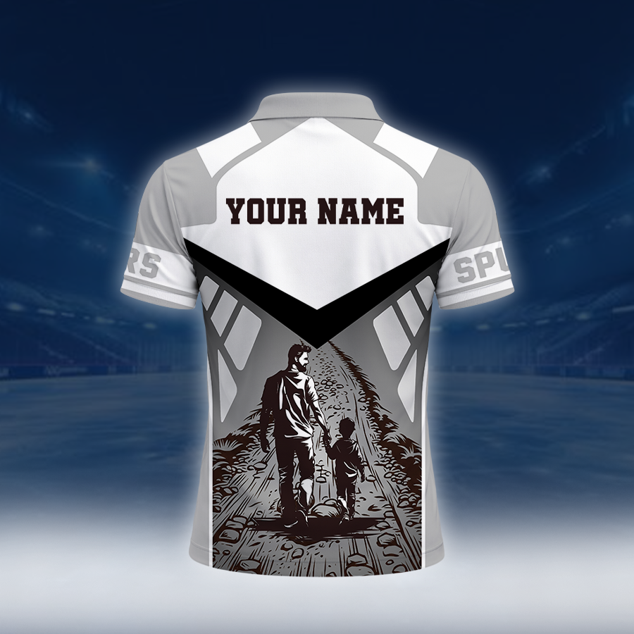 LIMITED EDITION - NEW CUSTOMIZED NBA23 SAS SAN ANTONIO SPURS POLO SHIRT