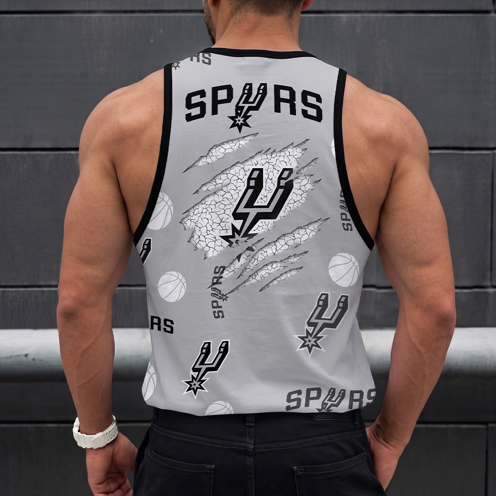 LIMITED EDITION - NEW CUSTOMIZED NBA23 SAS SAN ANTONIO SPURS UNISEX TANK TOP