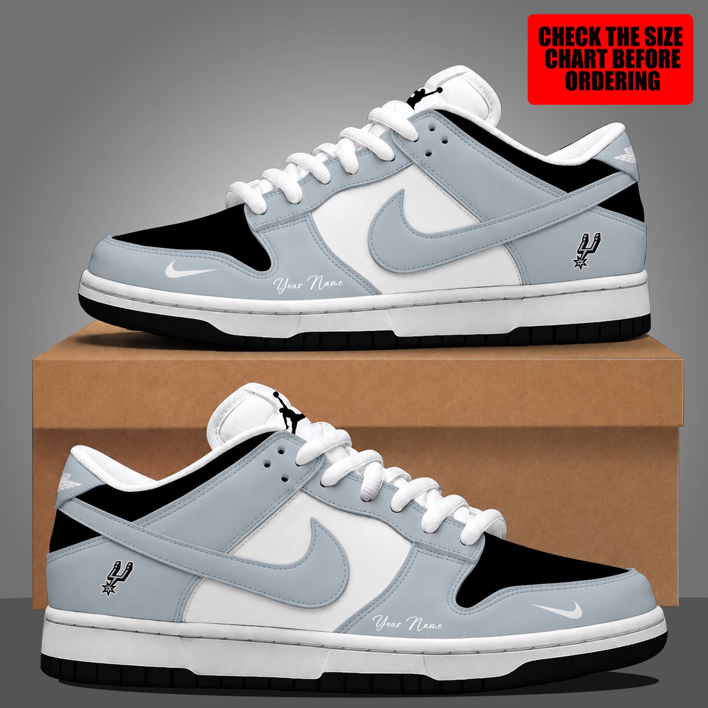 [HOT DEAL] NEW CUSTOMIZED NBA23 SAS SAN ANTONIO SPURS DUNK LOW SHOES
