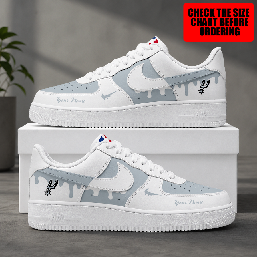 [HOT DEAL] NEW CUSTOMIZED NBA23 SAS SAN ANTONIO SPURS AF1 SHOES
