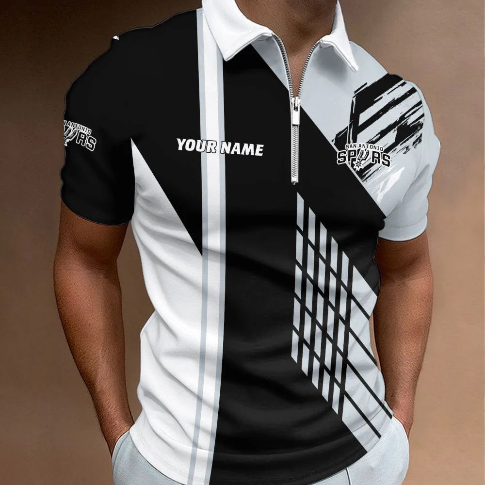 LIMITED EDITION - NEW CUSTOMIZED NBA23 SAS SAN ANTONIO SPURS POLO SHIRT, ZIP POLO SHIRT & T-SHIRTS