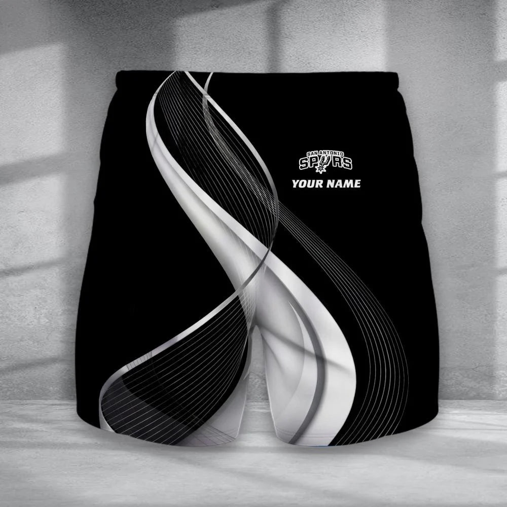 LIMITED EDITION - NEW CUSTOMIZED NBA23 SAS SAN ANTONIO SPURS SHORT PANTS