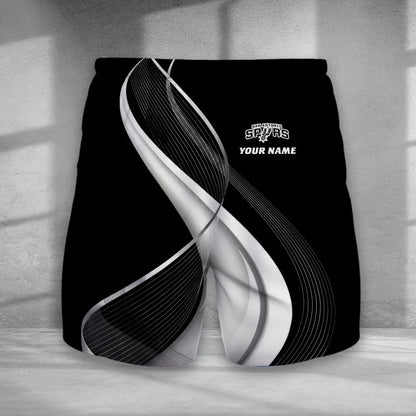 LIMITED EDITION - NEW CUSTOMIZED NBA23 SAS SAN ANTONIO SPURS SHORT PANTS
